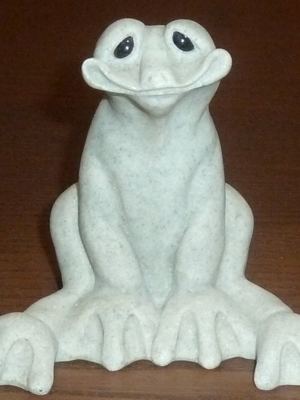 Quarry Critters Fabio Frog Stone Figure Second Nature Design Excellent Condition